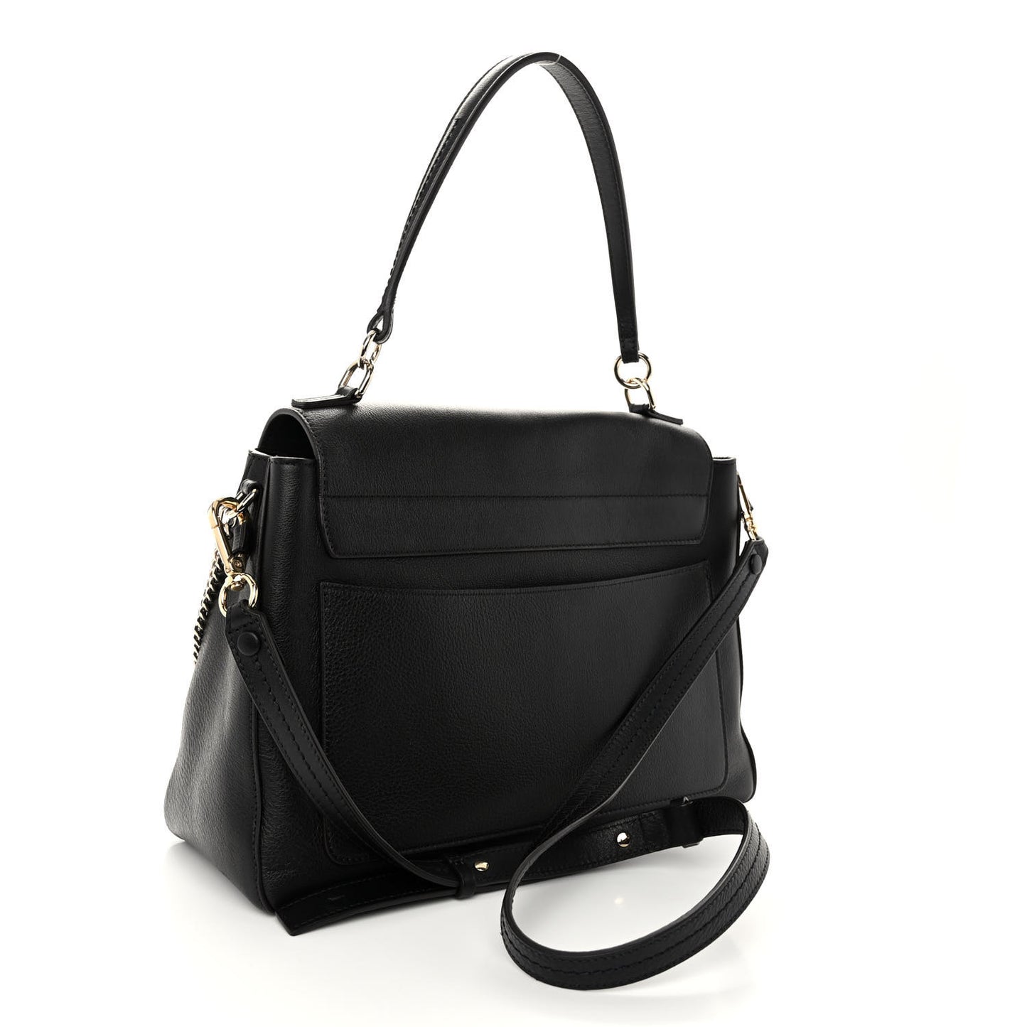 Calfskin Small Faye Day Shoulder Bag Black