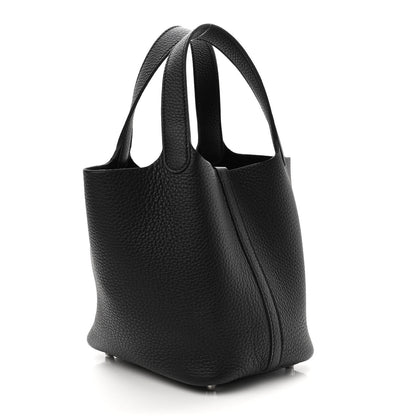 Hermes Taurillon Clemence Picotin Lock 18 PM Black 3 of 10