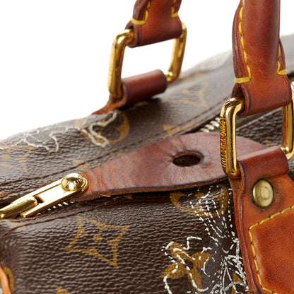 Louis Vuitton Monogram Dentelle Speedy 30 Silver 16 of 16