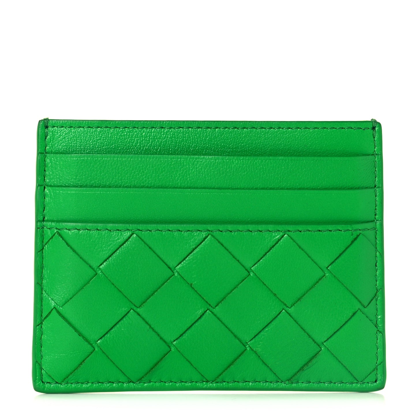 Nappa Intrecciato Card Holder Parakeet