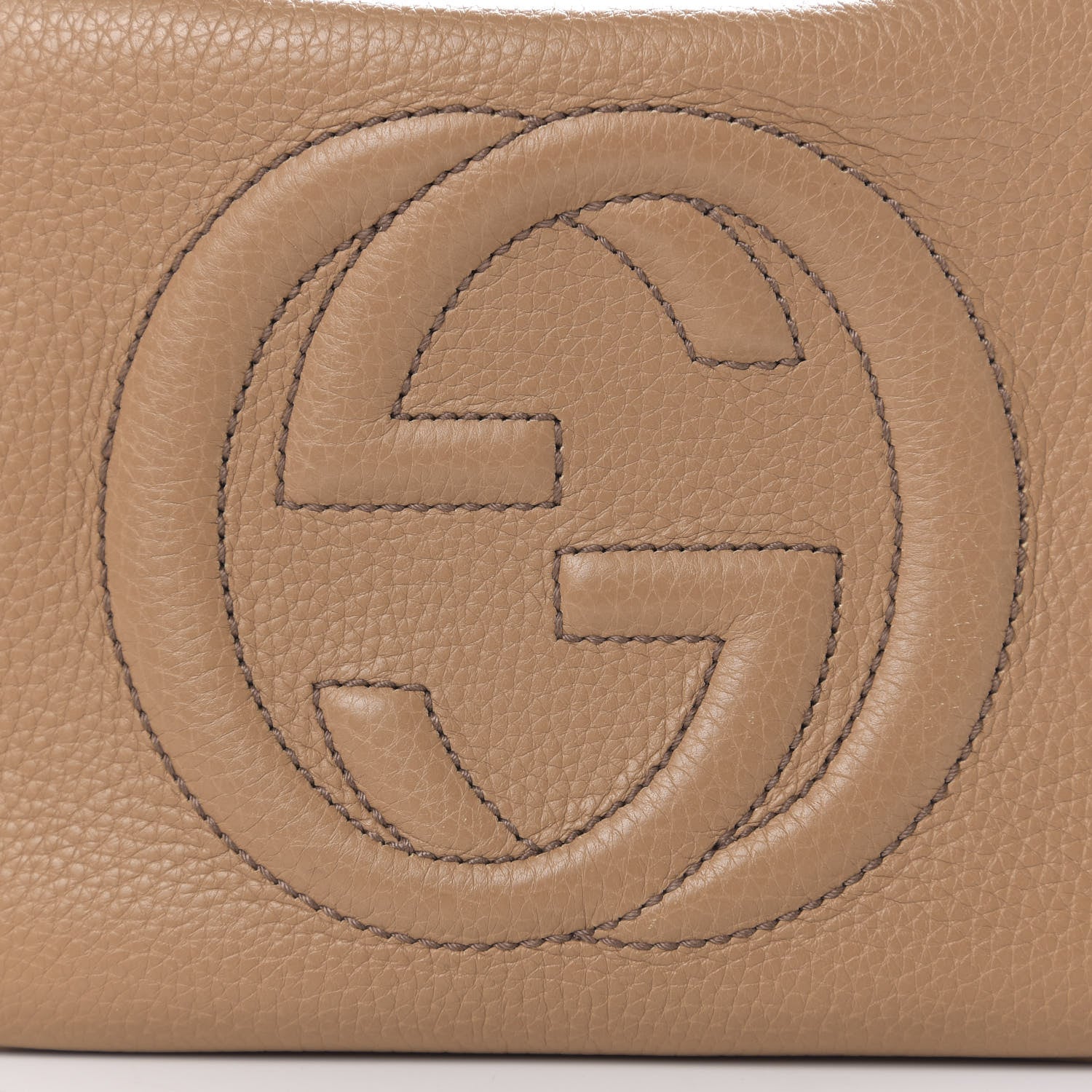 Gucci Pebbled Calfskin Small Soho Disco Bag Camelia 10 of 10