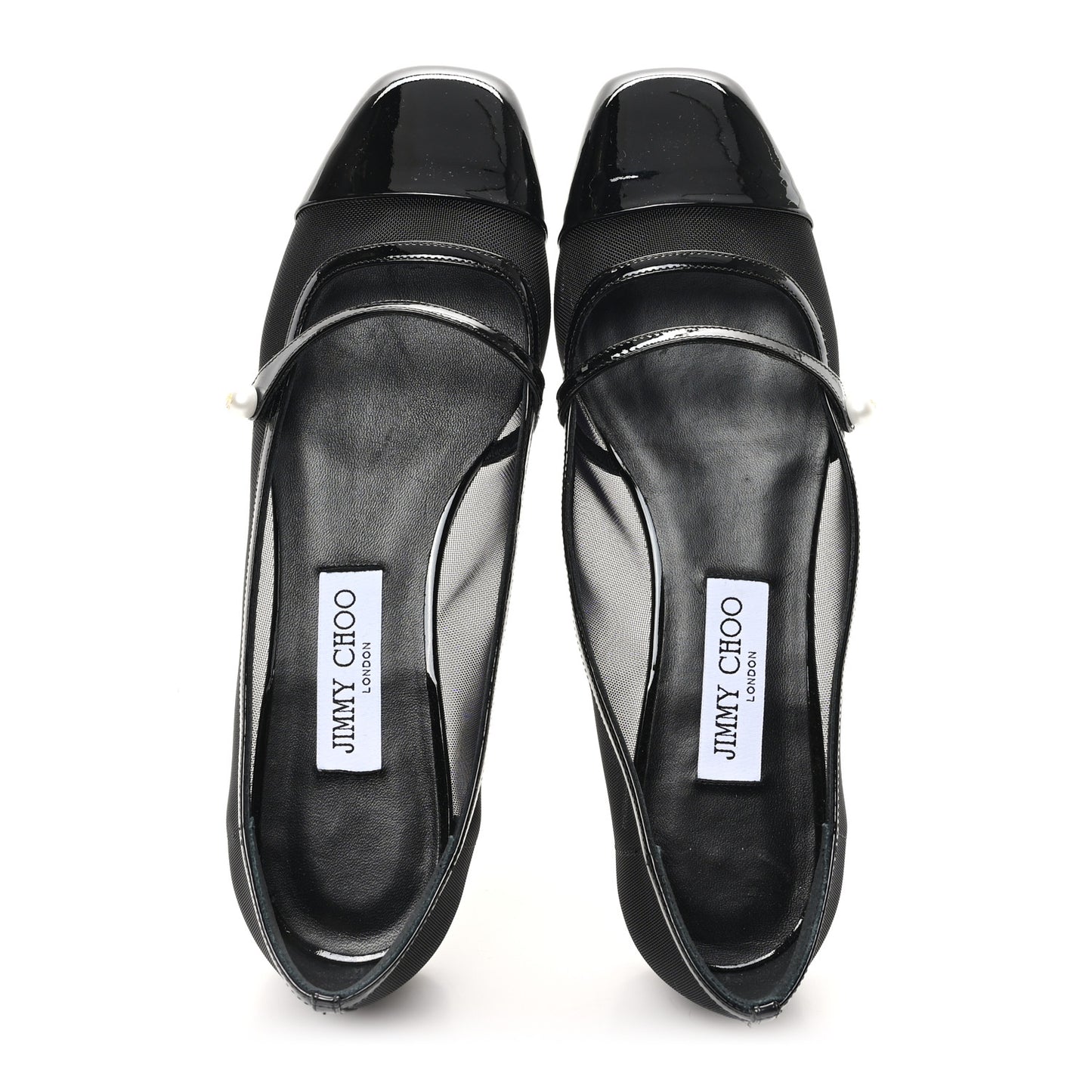 Patent Mesh Elisa Flats 39 Black