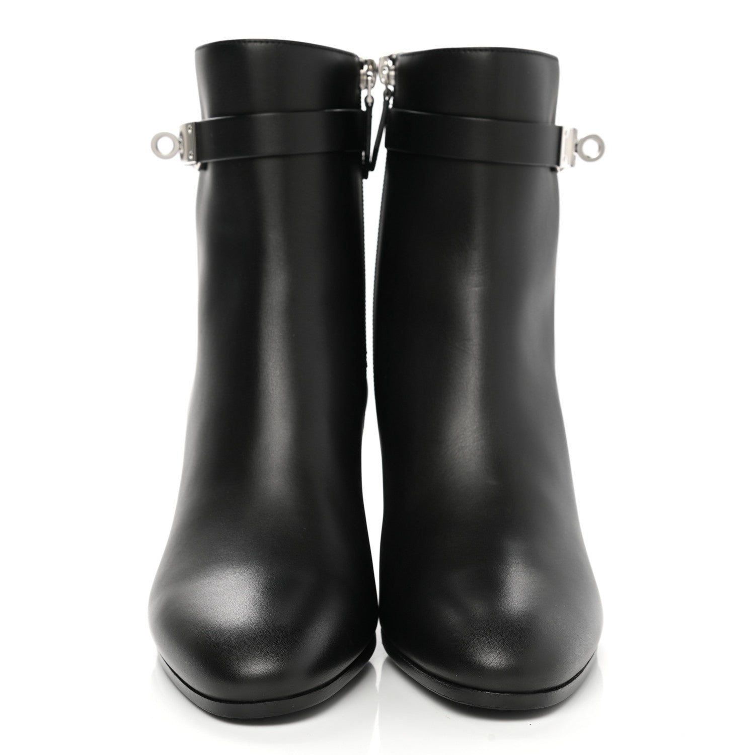 Hermes Calfskin Saint Germain Ankle Boots 37.5 Black 2 of 9
