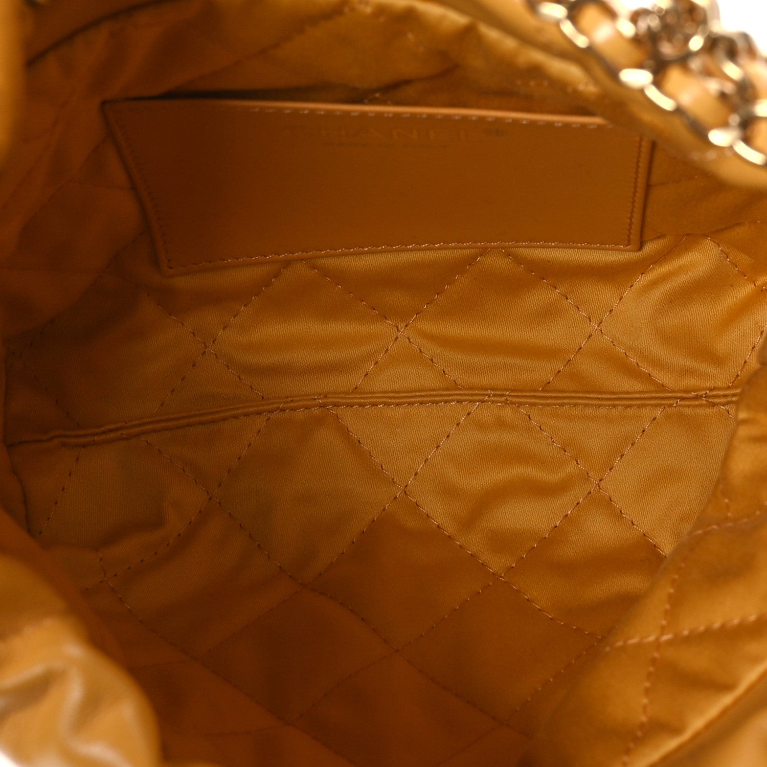 Chanel Shiny Calfskin Quilted Mini Chanel 22 Yellow 5 of 11