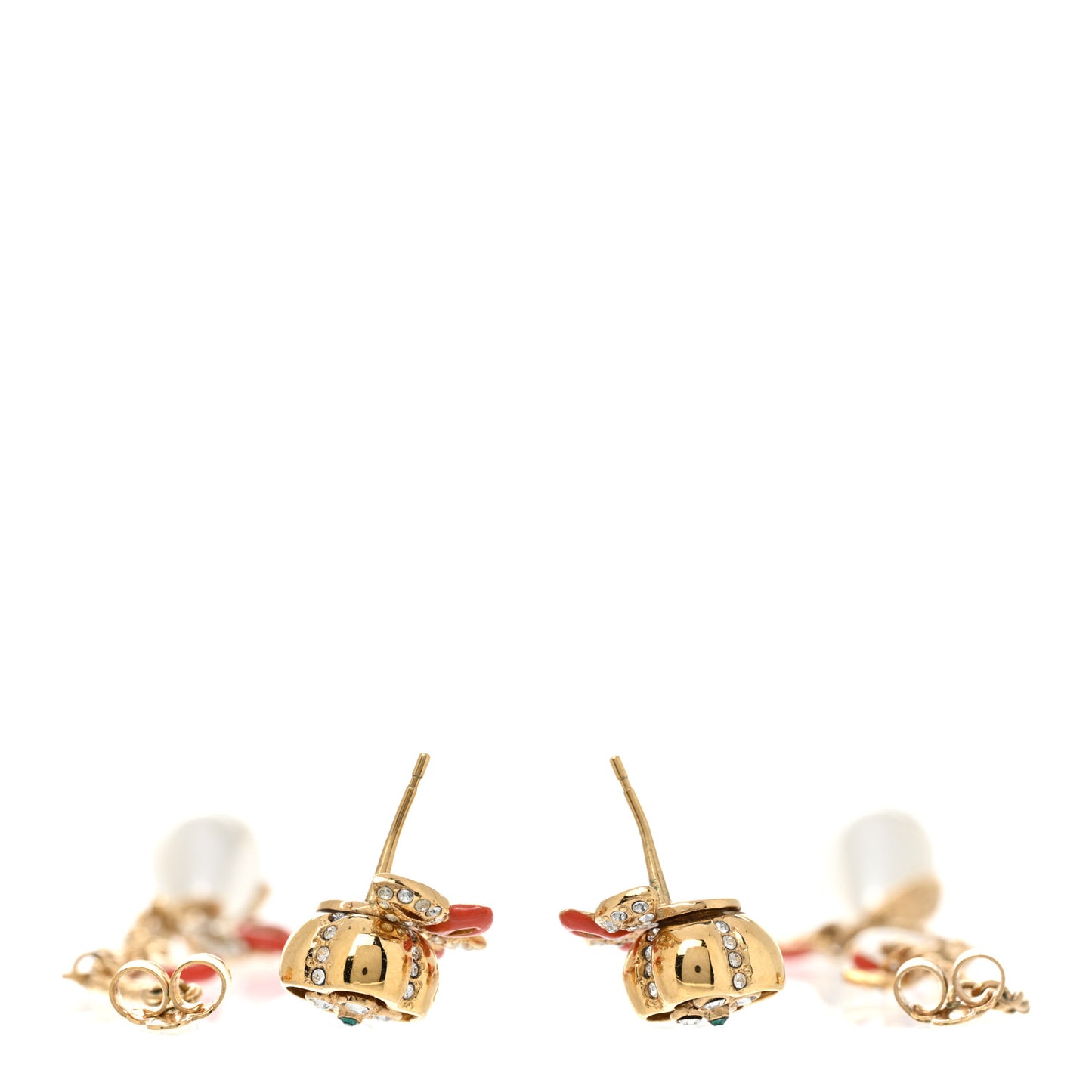 Miss Windsor Flower Earrings Gold