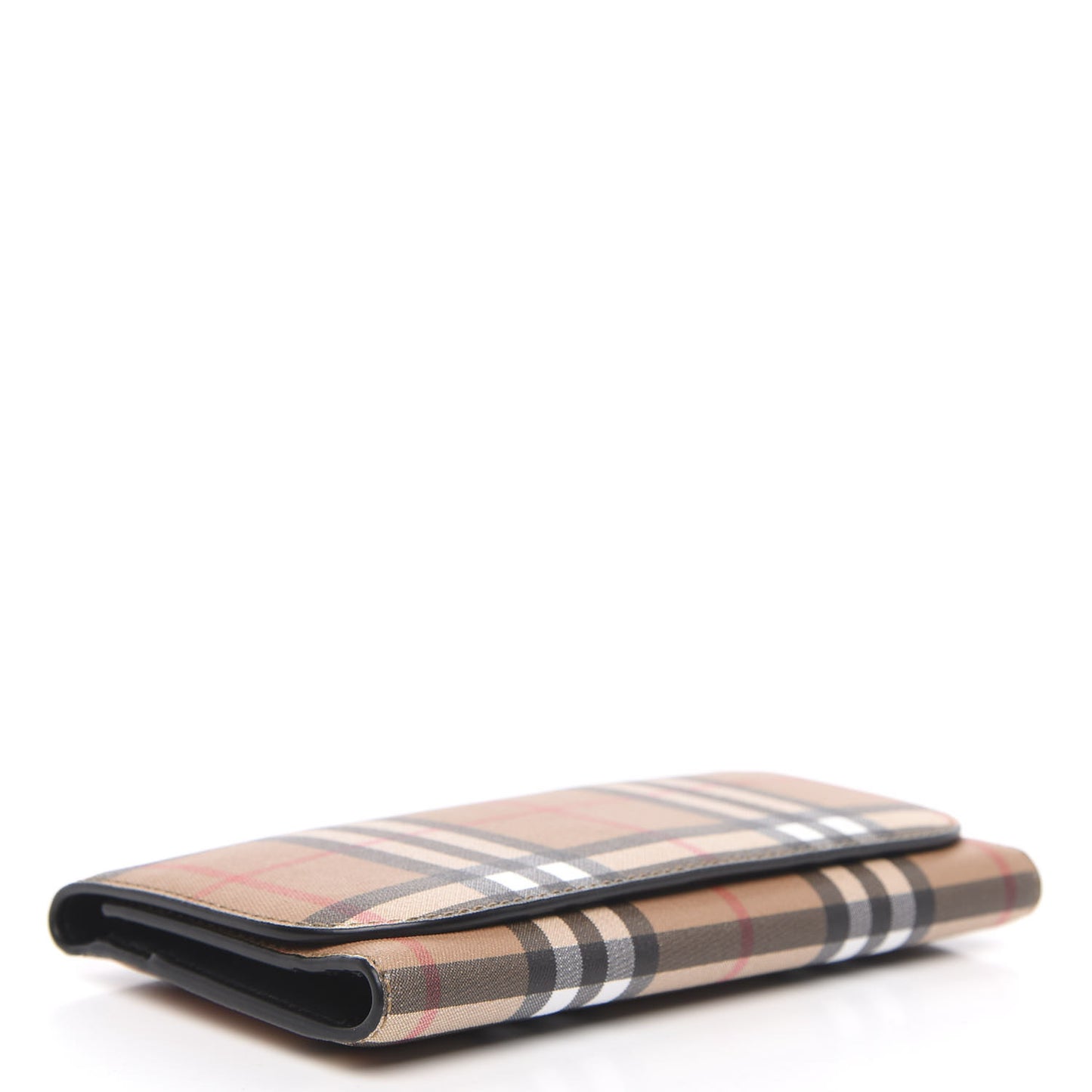 Vintage Check Continental Wallet Black