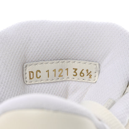 Christian Dior Canvas Embroidered Womens Walk'n' Dior Star High Top Sneakers 36.5 White Gold 14 of 18