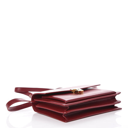 Saint Laurent Smooth Calfskin Medium High School Satchel Red 4 of 7