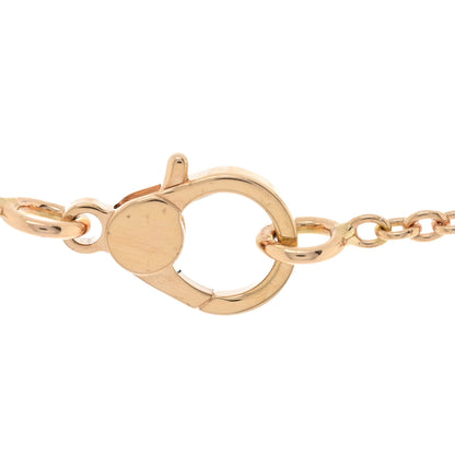 Hermes 18K Rose Gold Diamond Finesse Pendant Necklace 4 of 6