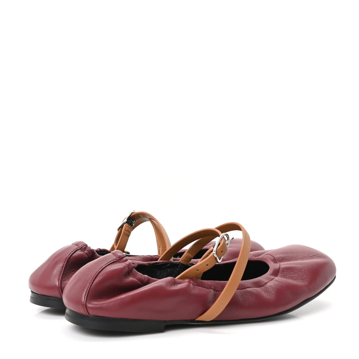 Nappa Jolly Ballet Flats 38.5 Rouge H Naturel