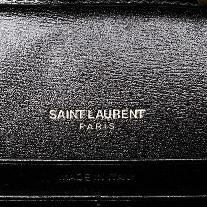 Saint Laurent Smooth Calfskin Monogram Sulpice Chain Wallet Black 6 of 10