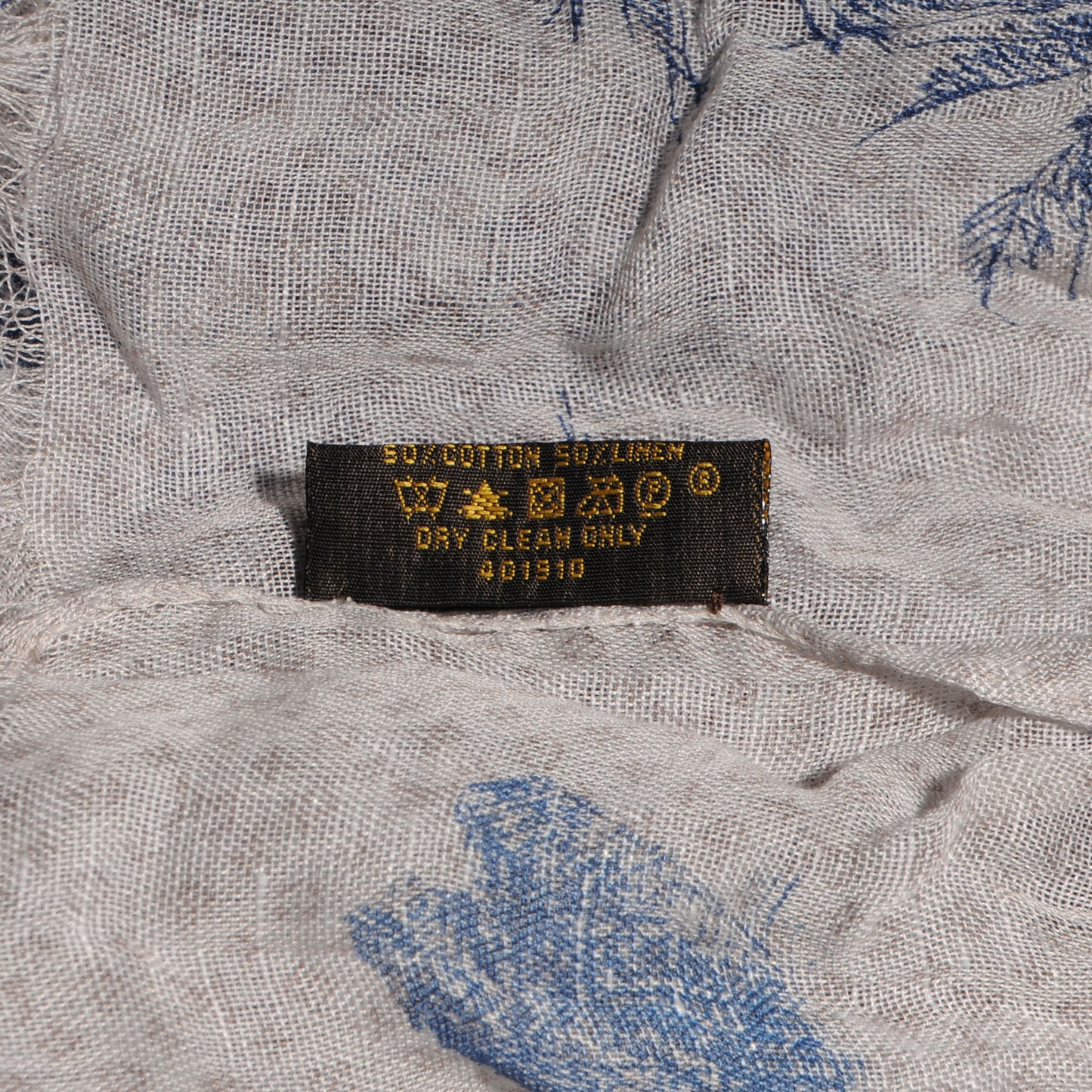 Cotton Linen Toile Etole De Louis Pareo Blue