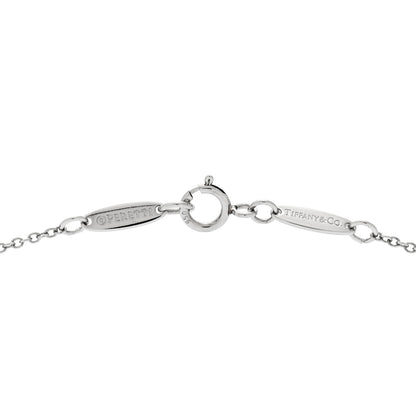 Tiffany Platinum Aquamarine Elsa Peretti Color by the Yard Pendant Necklace 5 of 5