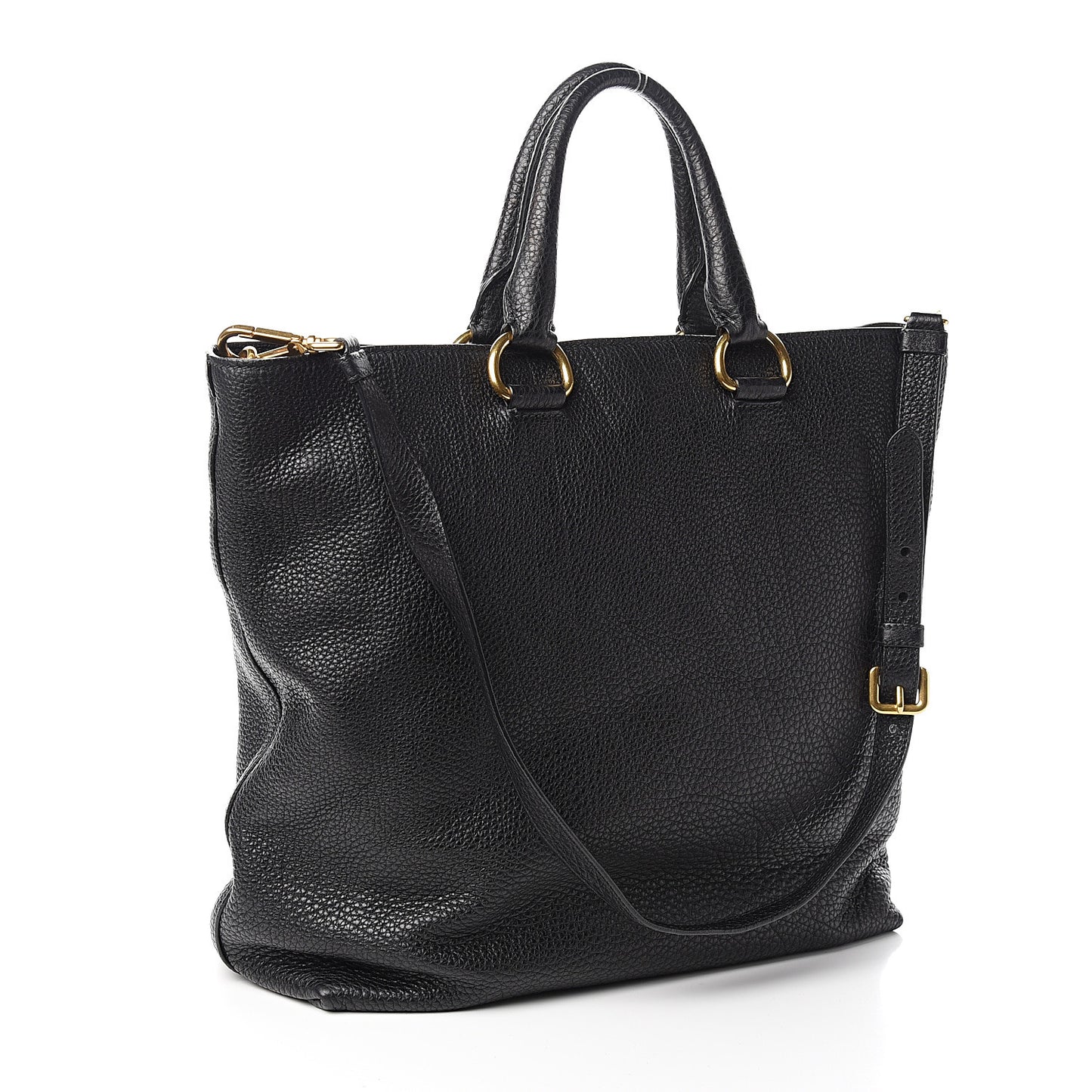 Vitello Daino Tote Black