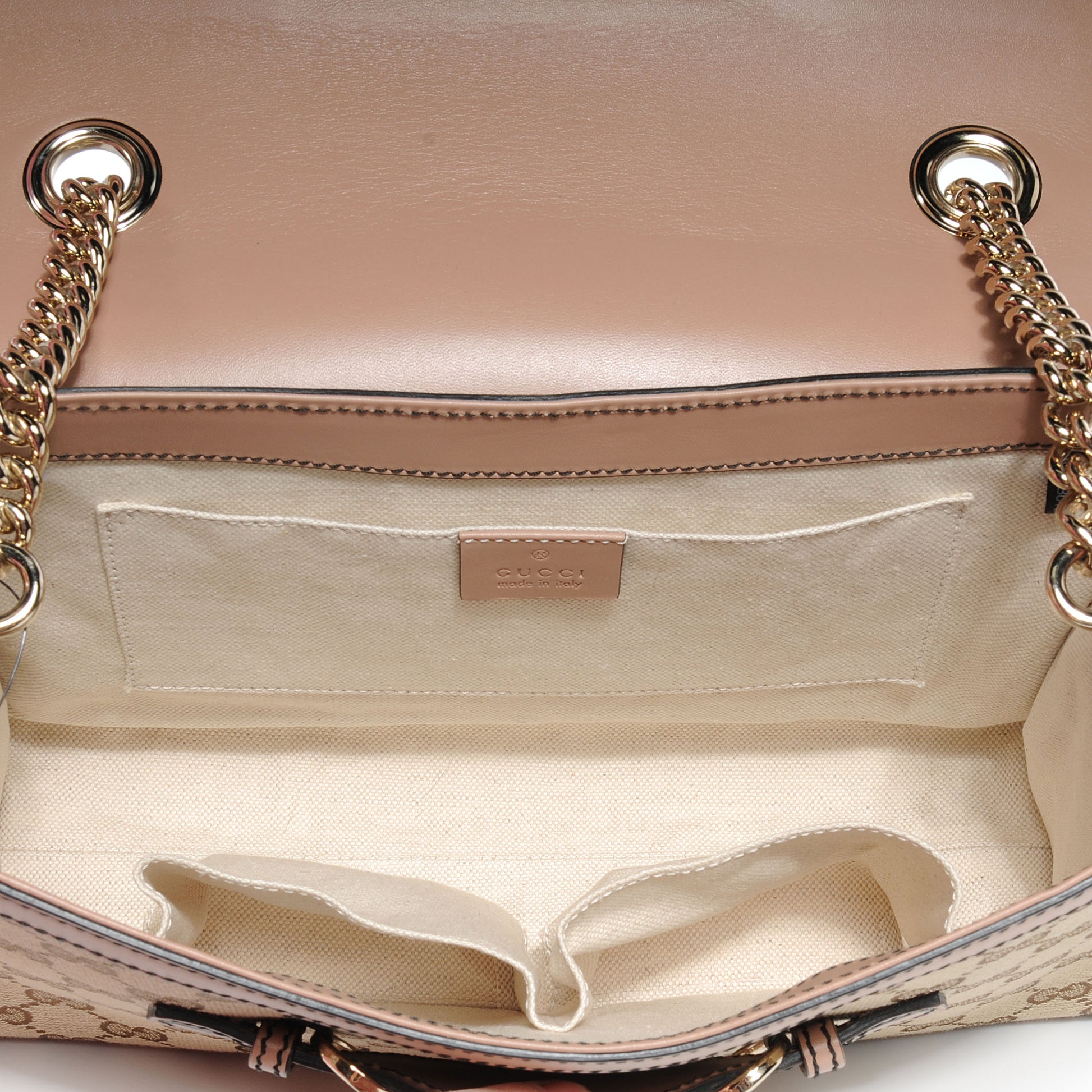 Gucci Monogram Medium Emily Chain Shoulder Bag Light Pink 6 of 9