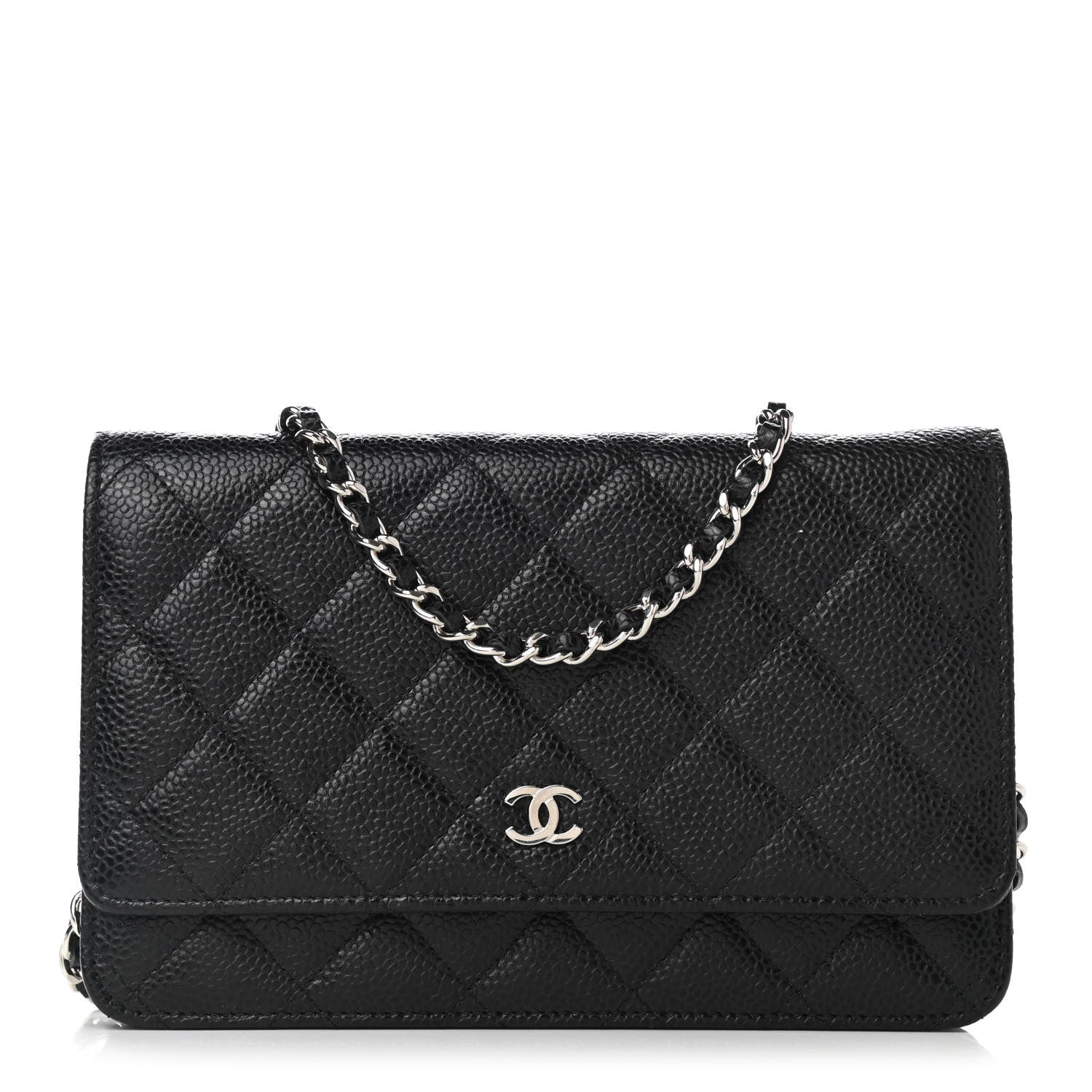 Chanel Caviar Quilted Wallet On Chain WOC Black 1 of 13