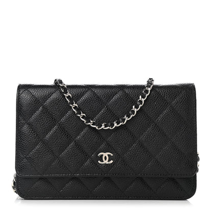 Chanel Caviar Quilted Wallet On Chain WOC Black 1 of 13