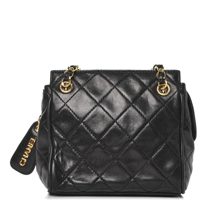 Chanel Lambskin Quilted Small Shoulder Bag Black 1 of 8