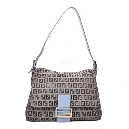 Fendi Zucchino Vitello Mama Baguette Mogano Panna Grigio Lunai 1 of 13