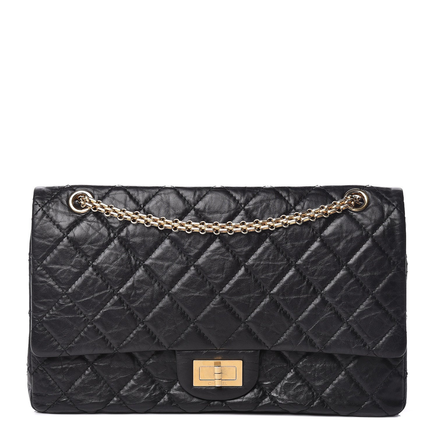 Chanel Aged Calfskin Quilted 2.55 Reissue 227 Flap Black 1 of 10