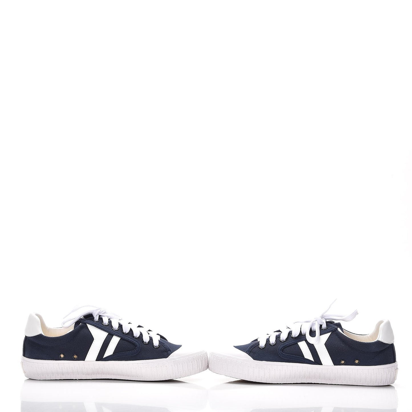 Canvas Plimsole Sneakers 37 Navy White