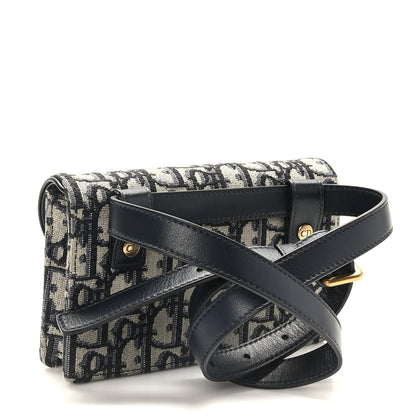 Christian Dior Oblique Saddle Belt Bag Blue 3 of 10
