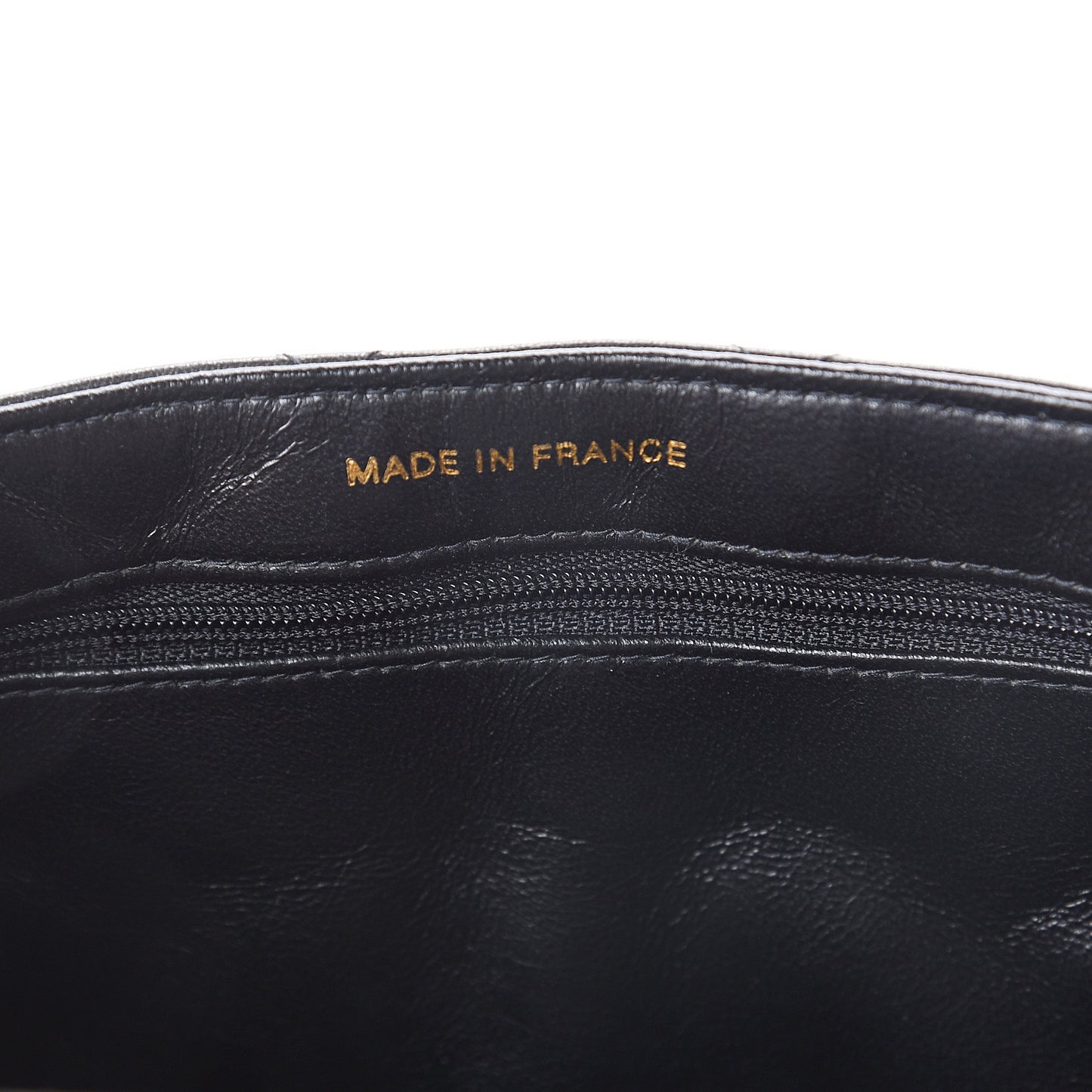 Lambskin Quilted Jumbo Double Sided Flap Black