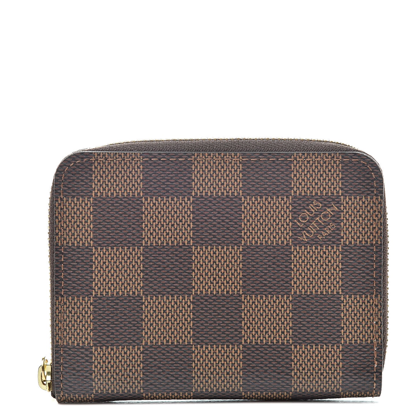 Damier Ebene Zippy Coin Purse Rose Ballerine