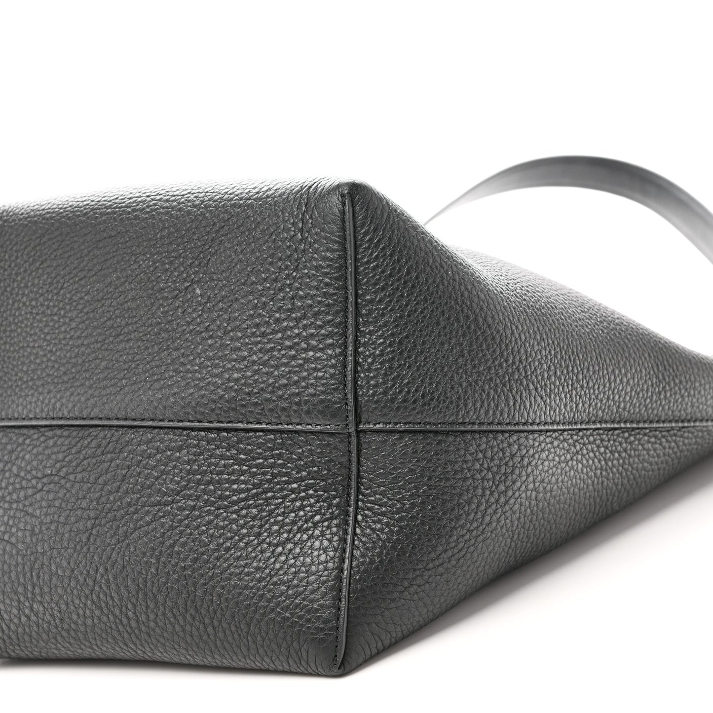 Grained Calfskin Medium N/S Park Tote Black