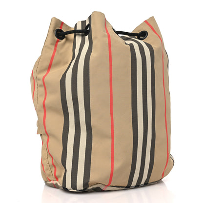 Burberry Econyl Icon Stripe Phoebe Drawcord Pouch Archive Beige 3 of 8