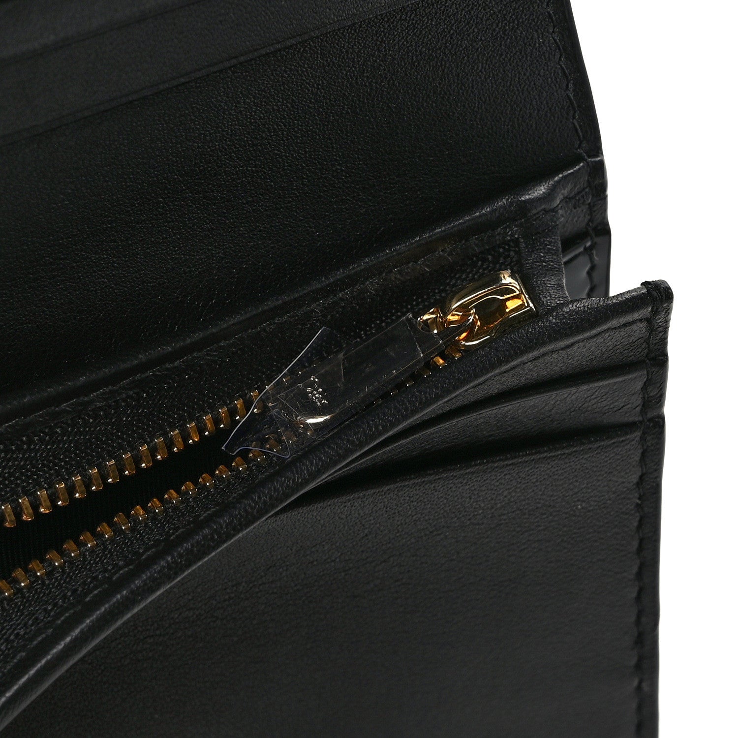 Christian Dior Patent Cannage Mini Lady Dior Gardenia Wallet Black 8 of 9