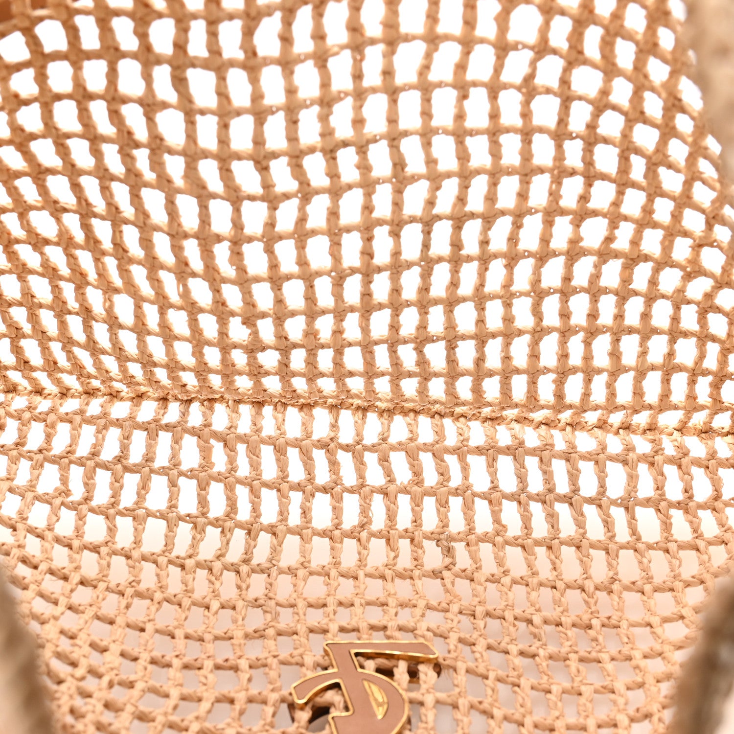 Saint Laurent Raffia Calfskin Oxalis Shoulder Bag Naturale Vintage Brown 5 of 10