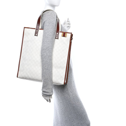 Gucci GG Plus Monogram Medium Signature Web Loop Tote White 2 of 10