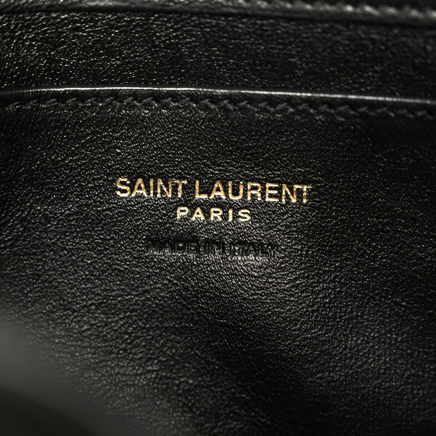 Saint Laurent Supple Lambskin Small Cassandre Chain Pouch Black 6 of 10