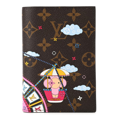 Louis Vuitton Monogram 2020 Christmas Animation Big Wheel Passport Cover Rose Ballerine 1 of 7