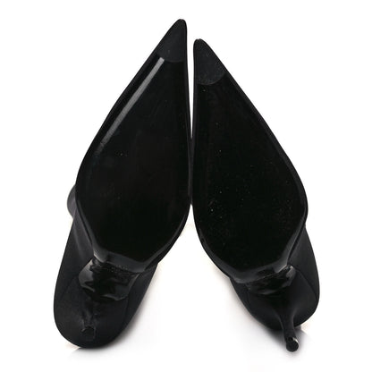 Balenciaga Spandex Pointed Toe Knife Thigh High Boots 38 Black 5 of 7