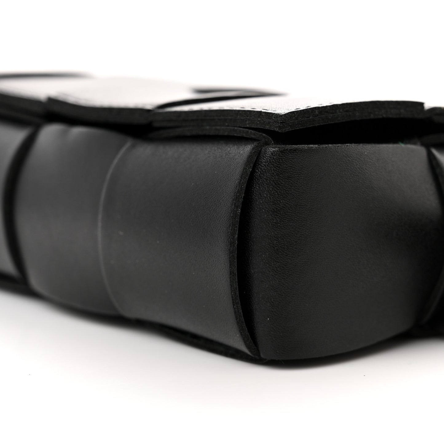 Nappa Maxi Intreccio The Belt Cassette Bag Black