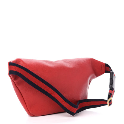 Gucci Grained Calfskin Logo Belt Bag Hibiscus Red 3 of 11