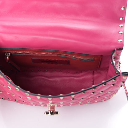 Valentino Garavani Nappa Medium Rockstud Spike Shoulder Bag Disco Pink 4 of 10