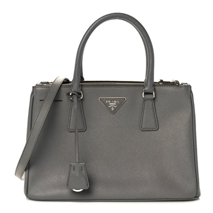 Prada Saffiano Small Galleria Double Zip Tote Marmo 1 of 9