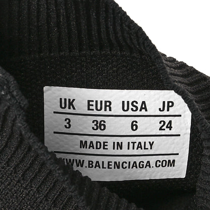 Balenciaga Neoprene Knit Womens Speed Graffiti Sneakers 36 Black White 7 of 8