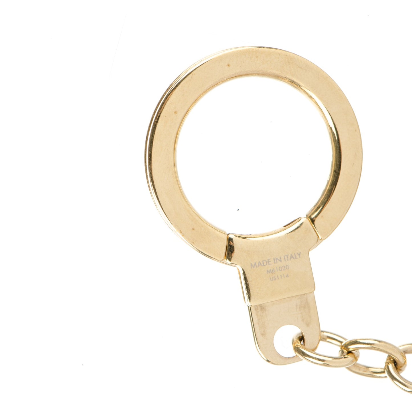 LV Tag Bag Charm Gold