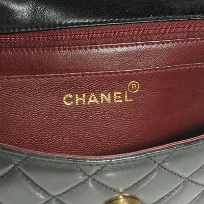 Chanel Lambskin Quilted CC Flap Shoulder Bag Black 7 of 8