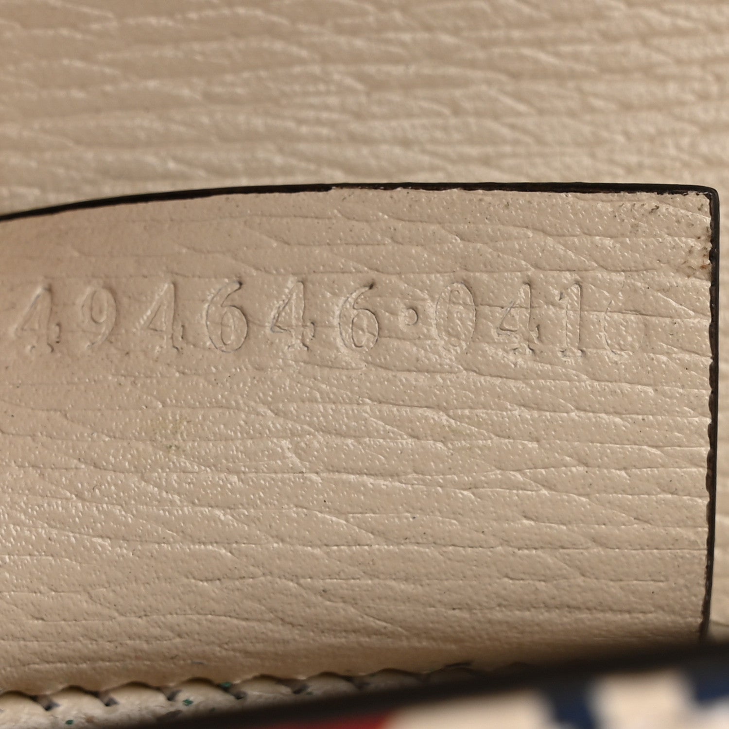Gucci Textured Calfskin Valentine's Day Super Mini Sylvie Chain Shoulder Bag Ivory 7 of 11