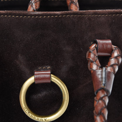 Burberry Suede Tote Brown 15 of 15