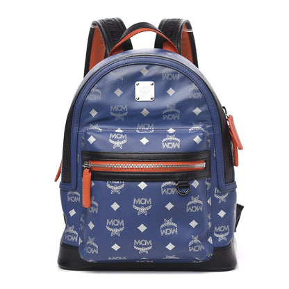 MCM Visetos Reflective Nylon Small Resnick Backpack Blue 1 of 12