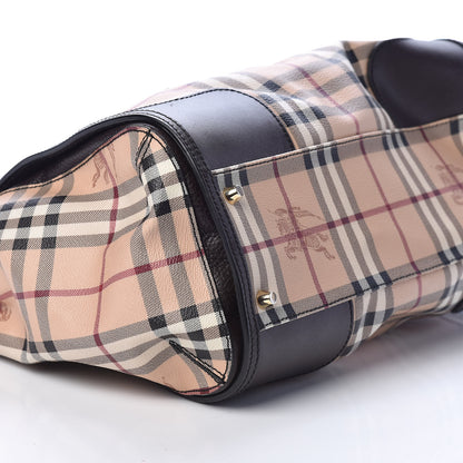 Burberry Haymarket Check Small Gladstone Chocolate 8 of 9
