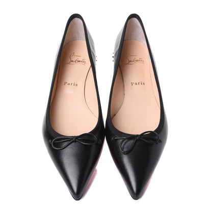 Christian Louboutin Nappa Spiked Hall Flats 39.5 Black 5 of 10