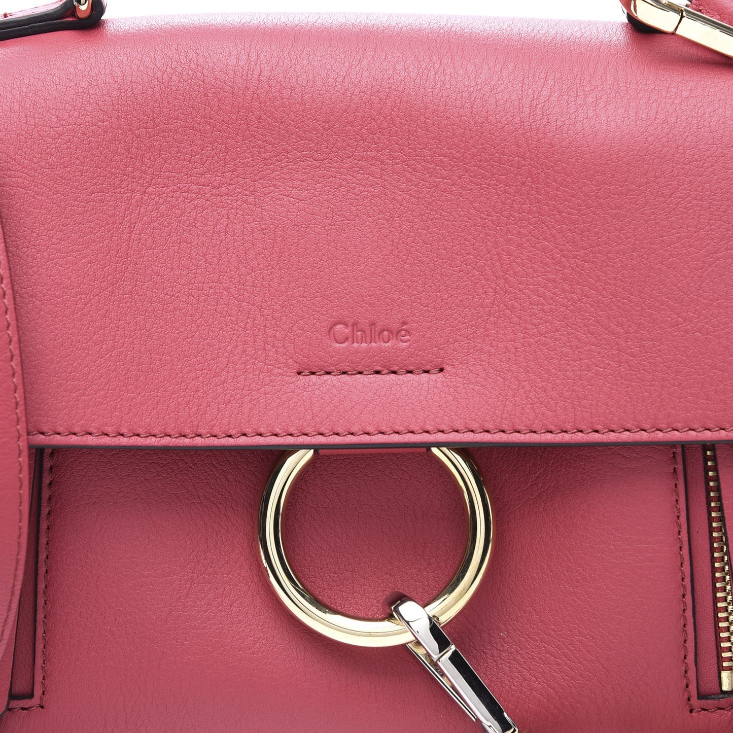 Calfskin Mini Faye Day Shoulder Bag Scarlet Pink