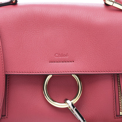 Chloe Calfskin Mini Faye Day Shoulder Bag Scarlet Pink 10 of 10